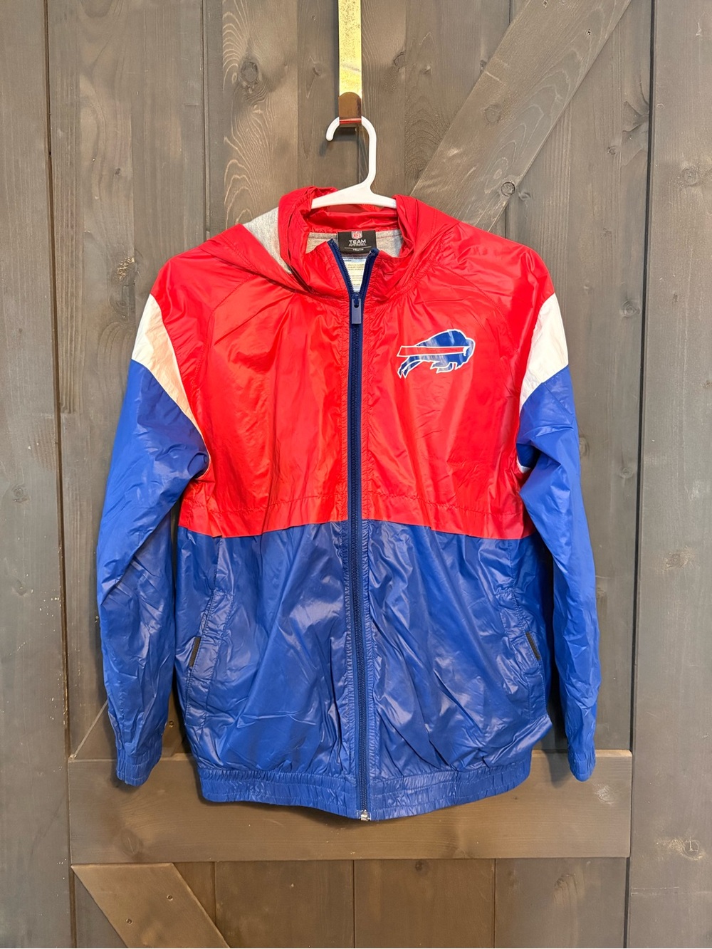 Buffalo Bills Kids Windbreaker Jacket - Red & Royal Blue